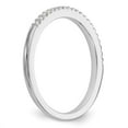 thumbnail image 6 of 14K White Gold Ring Band Wedding Diamond Round , Size 9, 6 of 7