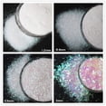 thumbnail image 6 of ZPAQI 4 Color Glitter Holographic Cosmetic Festival Powder Sequins Craft Glitter, 6 of 14