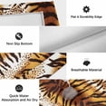 thumbnail image 6 of Outdoor Rug 3x5 ft Leopard Stripes Outdoor Large Area Rug Non Slip Rubber Brown Animal Fur Print Front Door Mat RV Rug Camping Carpet Patio Outdoor Rugs for Backyard Balcony Deck Porch Indoor, 6 of 9