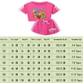thumbnail image 3 of Kids Girls Number Block Letter Cartoon Graphics Printed Costume Sweatsuits Short Sleeve T-shirt&Shorts Athletic Outfit Summer Jogging Tracksuit 2 Piece Casual Tops Tees Sport Set Clothes Gift 3-13, 3 of 3