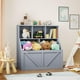 thumbnail image 1 of QinaQin Organizador infantil para juguetes y libros con estante, librero y gabinete para toddler, ideal para recámara, salón, guardería, escuela o kinder, 1 of 7