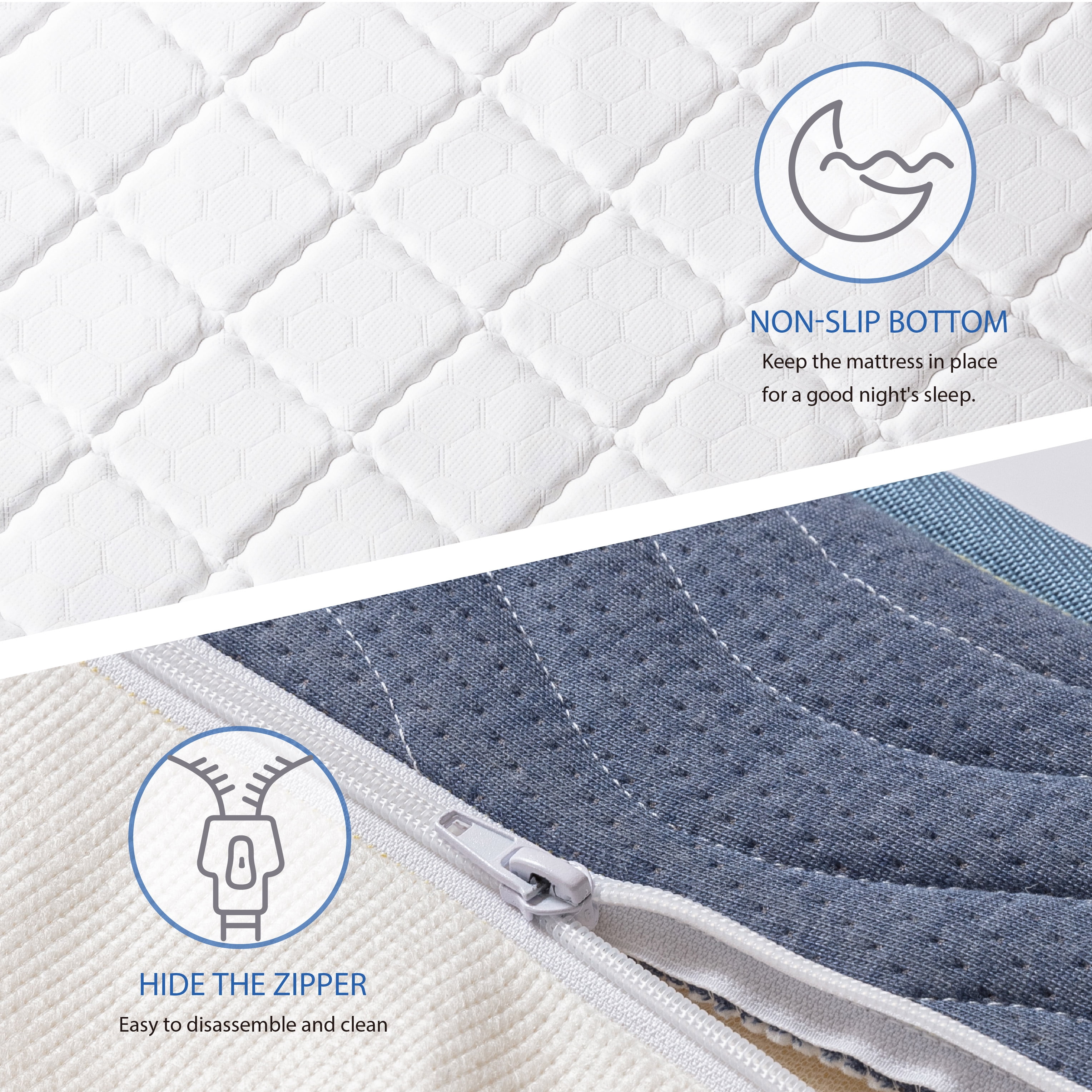 EGOHOME Value 9" Hybrid Mattress of Gel Memory Foam and Pocket Spring, King, Medium Firm