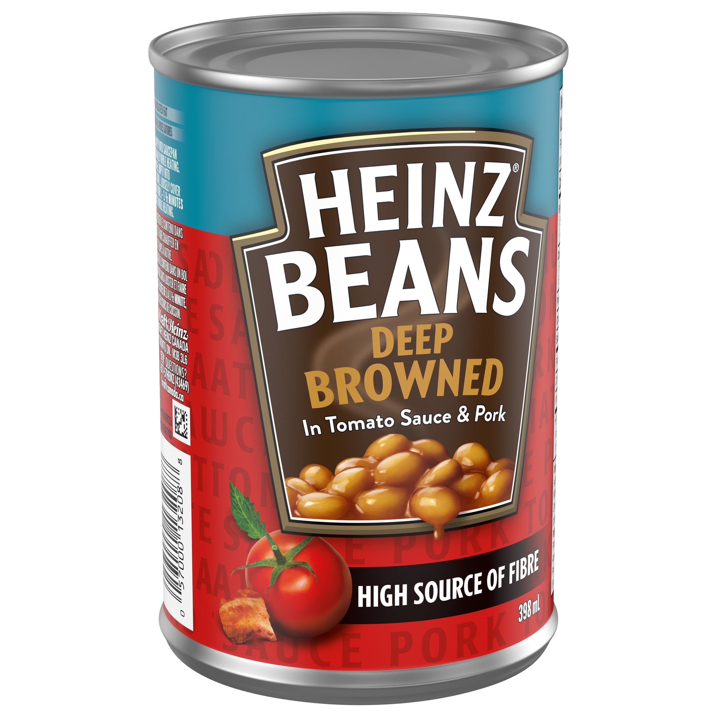 Heinz Deep-Browned Beans with Pork & Tomato Sauce, Casein-Free, 398mL