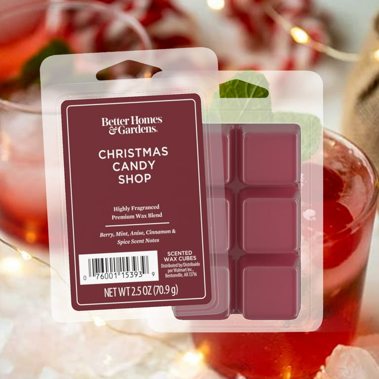 Christmas Candy Shop Scented Wax Melts, Better Homes & Gardens, 2.5 oz (1- Pack) 