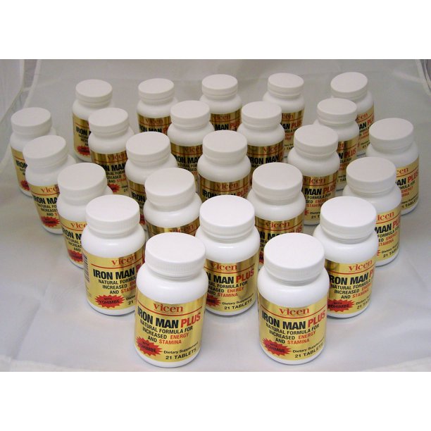 Case of 24 Bottles Iron Man Plus Male Stamina & Energy Enhancement With