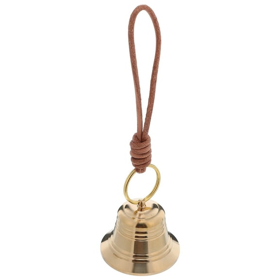 TABLZONE Vintage Style Golden Brass Hanging Bell for Door Knob Decoration, 1 Piece, Design Suitable for All Ages