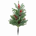 thumbnail image 1 of Árbol artificial con estaca de tierra, regalo para la decoración del porche delantero y el camino exterior. Piñas de frutos rojos, 1 of 8
