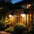 thumbnail image 1 of Aplique solar de pared para exteriores: lámpara LED impermeable para jardín con sensor de movimiento o encendido automático al anochecer, aplique de pared semicircular decorativo para patio, valla,, 1 of 6
