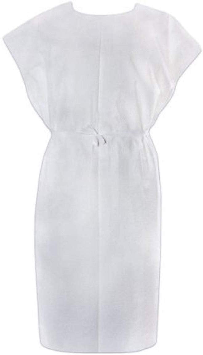 Pack of 50 Disposable Tissue/Poly/Tissue Patient Exam Gowns 30 x 42