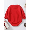 thumbnail image 3 of Bagilaanoe Newborn Baby Girl Boy Valentine's Day Rompers Letter Heart Print Long Sleeve Bodysuits 6M 9M 12M 18M 24M Infant Casual One Piece Short Jumpsuit, 3 of 9