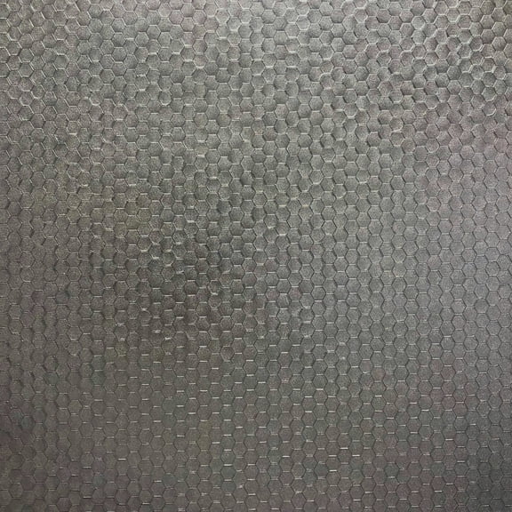 Brewster Carbon Pewter Honeycomb Geometric Unpasted Vinyl On Paper Wallpaper, 20.5-in by 33-ft, 56.4 sq. ft.