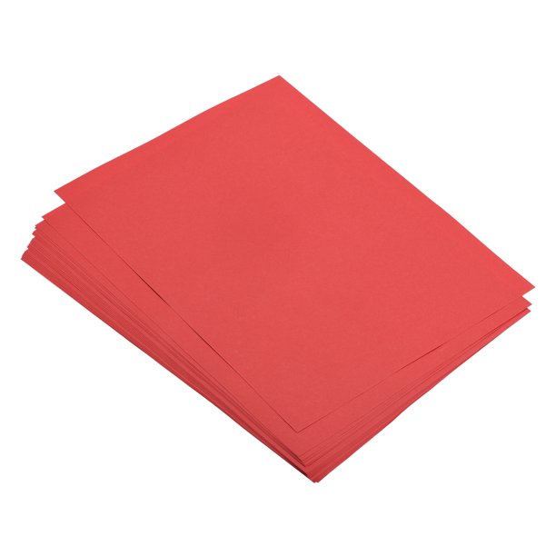 Uxcell 50 Hojas de Papel de Copia de Color 11.8x7.9 Pulgadas Papel de Impresora A4 80gsm Rojo Brillante para Impresión de Oficina, Copiado de Documentos, Invitaciones, Formularios, Proyectos de Arte
