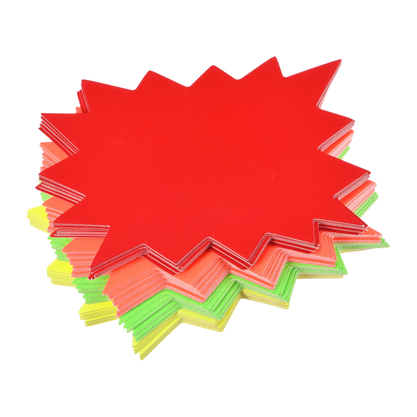 SWYSGS 120 Pezzi Vendita al Dettaglio Etichette Segni Fluorescenti Carta Etichette Segna Prezzo Cartellino del Prezzo per Bomboniere Negozio al Dettaglio(9 x 7cm