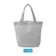 thumbnail image 3 of Uxcell Sac Fourre-Tout en Toile avec Poignée Petit Sac à Main Réutilisable Sacs de Magasinage Blanc, 3 of 5