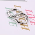 thumbnail image 4 of Bolsa 2 anillos de gatillo circulares de metal de 2 cm, accesorios de bricolaje, aleación para Bolso (plata), 4 of 5