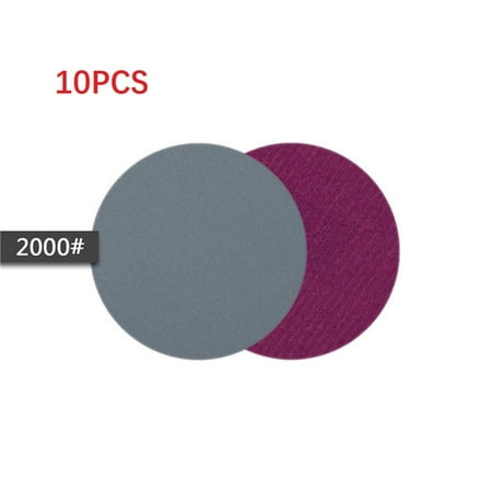 

BAMILL 10PCS 3 Inch Silicon Carbide Sanding Discs Wet/Dry Sanding Sandpaper 240-10000#