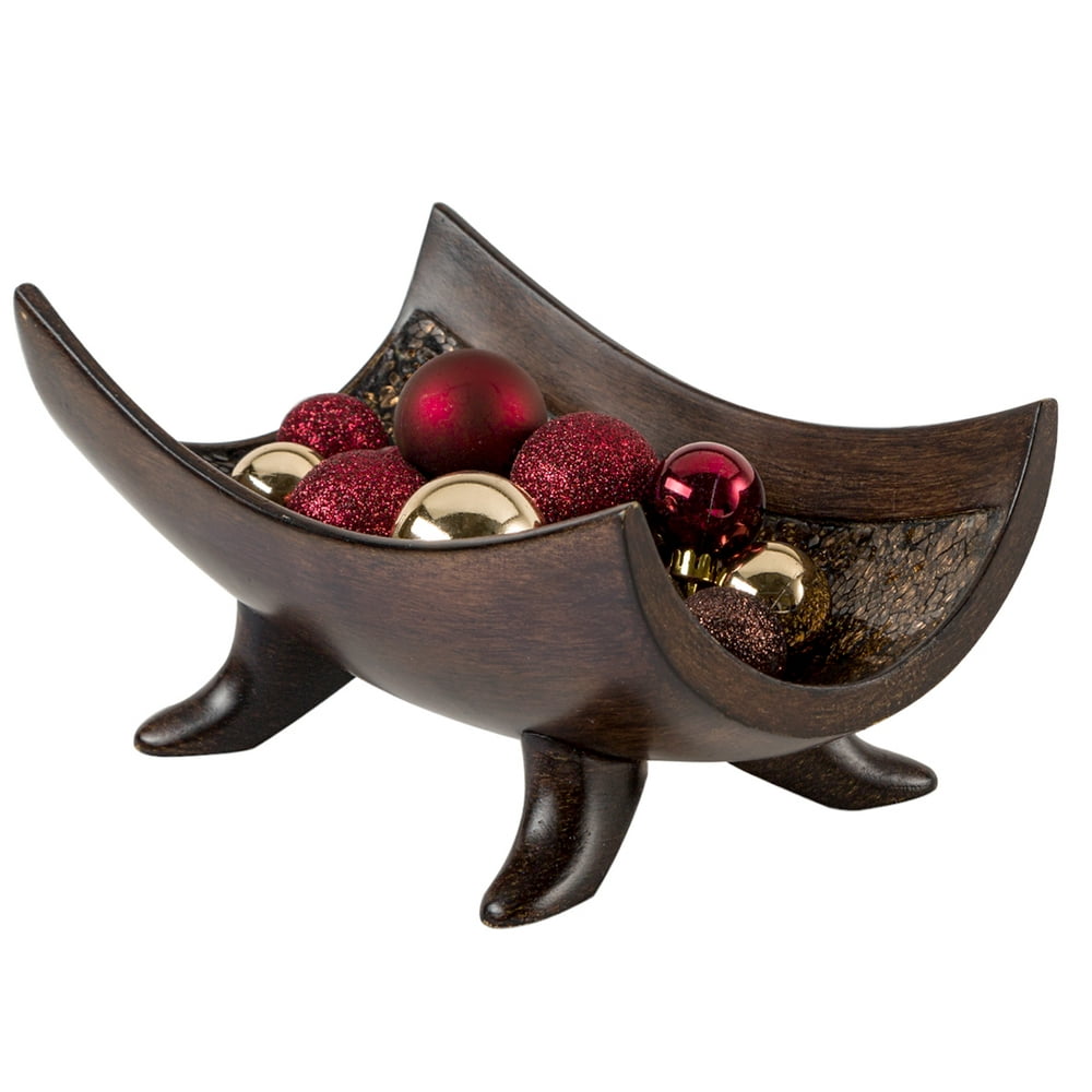 Schonwerk Decorative Bowl Centerpiece, Crackled Mosaic Design