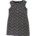 thumbnail image 1 of Ralph Lauren Vestido de tubo de encaje floral para mujer, negro, 14, 1 of 2