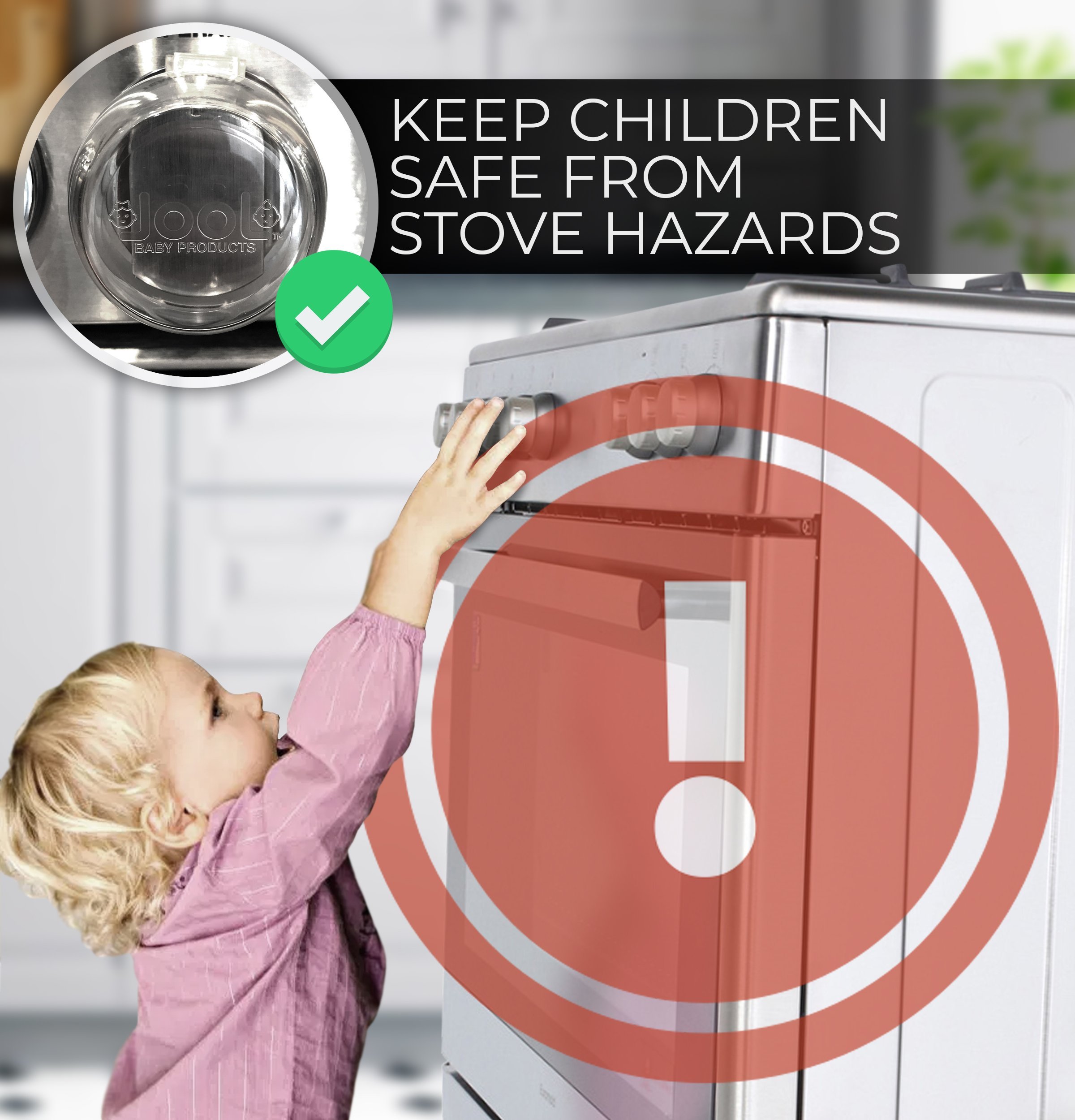 Jool Baby Stove Knob Covers Clear 5 Pack photo 2