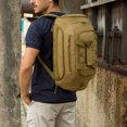 thumbnail image 3 of Eigraketly de 35L, bolso cruzado de nailon, ganchos de nailon impermeables, bolsas de mensajero, suministros para senderismo, accesorios de viaje, Mochilas de mochilero Marrón Eigraketly OD023075-02, 3 of 6