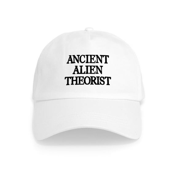 CafePress - Ancient Alien Theorist Cap - Adjustable 100% Brushed Unisex Casual Cotton Baseball Cap, Beige, 1