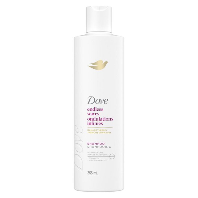 Dove Shampoo Endless Waves Bio-Protein Care + Coconut Oil, 355 ml