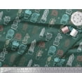 thumbnail image 3 of Soimoi Cotton Poplin Fabric Cactus Tree Print Fabric by The Yard 42 Inch Wide, 3 of 5