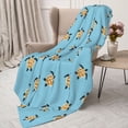 thumbnail image 3 of Sikiie Turtle Cozy Flannel Fleece Throw Blanket: Lightweight & Thick for All Seasons - Perfect for Women, Men, & Kids"60"x50", 3 of 6