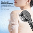 thumbnail image 2 of High Pressure Shower Head, High Power Shower Head and Hose Set with 3 Filters, 59‘’ Hose & Bracket, 4 Spray Modes & Pause Switch, Hard Water Filtered Showerhead with Handheld, Black, 2 of 7
