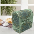 thumbnail image 4 of Ethnic Lounger Chair Bag, Abstract Flower Arrangement Mandala Style Nature Elements Vibrant, High Capacity Storage with Handle Container, Lounger Size, Pale Yellow Turquoise, by Ambesonne, 4 of 5