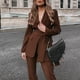 thumbnail image 2 of Conjunto de chaqueta + pantalón de temperamento a la moda de alta calidad para mujer de 2 piezas (bolsa no incluida), 2 of 4