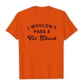 thumbnail image 3 of Liquidation! Uooqdmx T-Shirts Graphiques, T-Shirts Basiques pour Femmes, T-Shirts Amples pour Femmes, Haut à Col Rond Imprimé Lettre, Manches Courtes pour Femmes, Orange L, 3 of 3