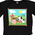 thumbnail image 4 of Inktastic Farm Animals with Cow, Chick and Pig Boys or Girls Long Sleeve Baby Bodysuit, 4 of 5