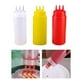thumbnail image 3 of Botella De Ketchup recargable portátil De 3 piezas perfecl dispensador reutilizable exprimible 450ml colores amarillo blanco rojo, 3 of 8