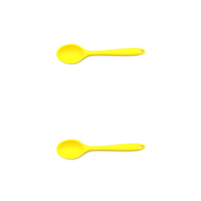 Bearachild Cuchara mezcladora Utensilios de cocina Beber Vajilla para el hogar Cuchara para sopa antiadherente resistente al calor Comedor Hogar Amarillo Amarillo 2piezas Bearachild CBP387301