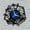 Blue-without LED, variant on Cinema Vinyl Wall Clock, Vinyl Record Clock Wall Art Silent & Non-ticking(12 inchs P)