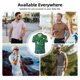 thumbnail image 5 of Fotbe Green Disco Lights Camiseta Polo de Golf para Hombre con Estampado – Camisa Deportiva Transpirable con Cuello Abotonado-Large, 5 of 6