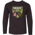thumbnail image 3 of Inktastic Proud Military Niece Gift Long Sleeve Youth T-Shirt, 3 of 5