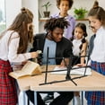 thumbnail image 1 of WHAMVOX 1 Set Portable Music Stand Table Music Stand Metal Black for Musical Instruments, 1 of 8