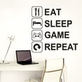 thumbnail image 4 of Fiudx Pegatina de Pared "Sleep Game", Arte de Pvc Extraíble, Diseño Personalizable, Decoración Moderna, Aplicación Versátil, Fácil de Aplicar, Tamaño 51 X 51 Cm, para Muebles, Azulejos, Hogar, Coche, 4 of 4