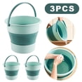 thumbnail image 1 of Cubo Plegable 5/10 L Cubo Lavado Ligero para Lavado Coches Al Aire Libre (verde 5 L), 1 of 5