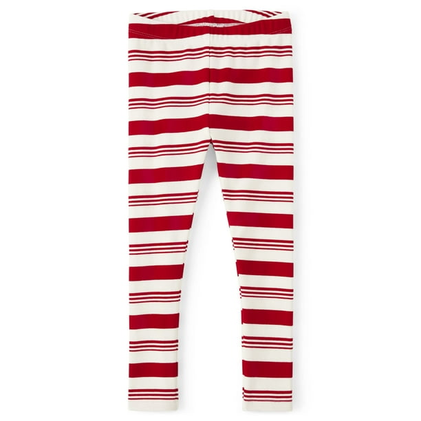 gymboree girls and Toddler Leggings, Holiday Exp candy cane, 6 