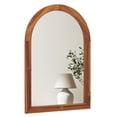 thumbnail image 1 of Gymax 24'' x 35'' Rustic Wall Mounted Decorative Mirror w/Solid Acacia Wood Frame, 1 of 10