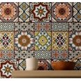 thumbnail image 1 of S4sassy Self Adhesive Wallpaper, Square Tile Wallpaper, Brown Removable DIY Vinyl Tile Pattern Wall Covering, Textured Peel and Stick Contact Paper for Entryway Walls, Kitchen Backsplash (25"x60"), 1 of 8
