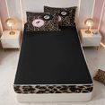 thumbnail image 4 of Erosebridal 8 Ball Zipper Twin Comforter Sets, Black White Leopard Front, Black Reversible Back, 4 of 7
