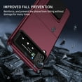 thumbnail image 4 of Mantto for Samsung Galaxy Z Flip 3 5G, Folding Bracket Kickstand Military Grade Drop Protection,Skin-Friendly PC Back, Anti-Scratch Anti-Fingerprint case For Samsung Galaxy Z Flip 3 5G, Winered, 4 of 9