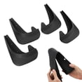 thumbnail image 2 of 4pcs Universal Mud Flaps Set Anti Splashing Front And Rear Splash Guards For Car Pickup Truck SUV Black, 2 of 3
