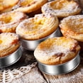 thumbnail image 6 of Visland 4PCS Muffin Rings Crumpet Rings, Stainless Steel Muffin Rings Molds Double Rolled Tart Rings Circular Round Tart Rings for Home Food Baking Tool, 3.15 Inch, 6 of 7