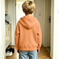 thumbnail image 3 of Abcomgle Kids Zip Up Hoodie Boys Waffle Knit Full-Zip Jackets for Teens Raglan Long Sleeves Boys Sweaters Trendy Fall Hooded Hoodies for Boys with Pockets, 3 of 6