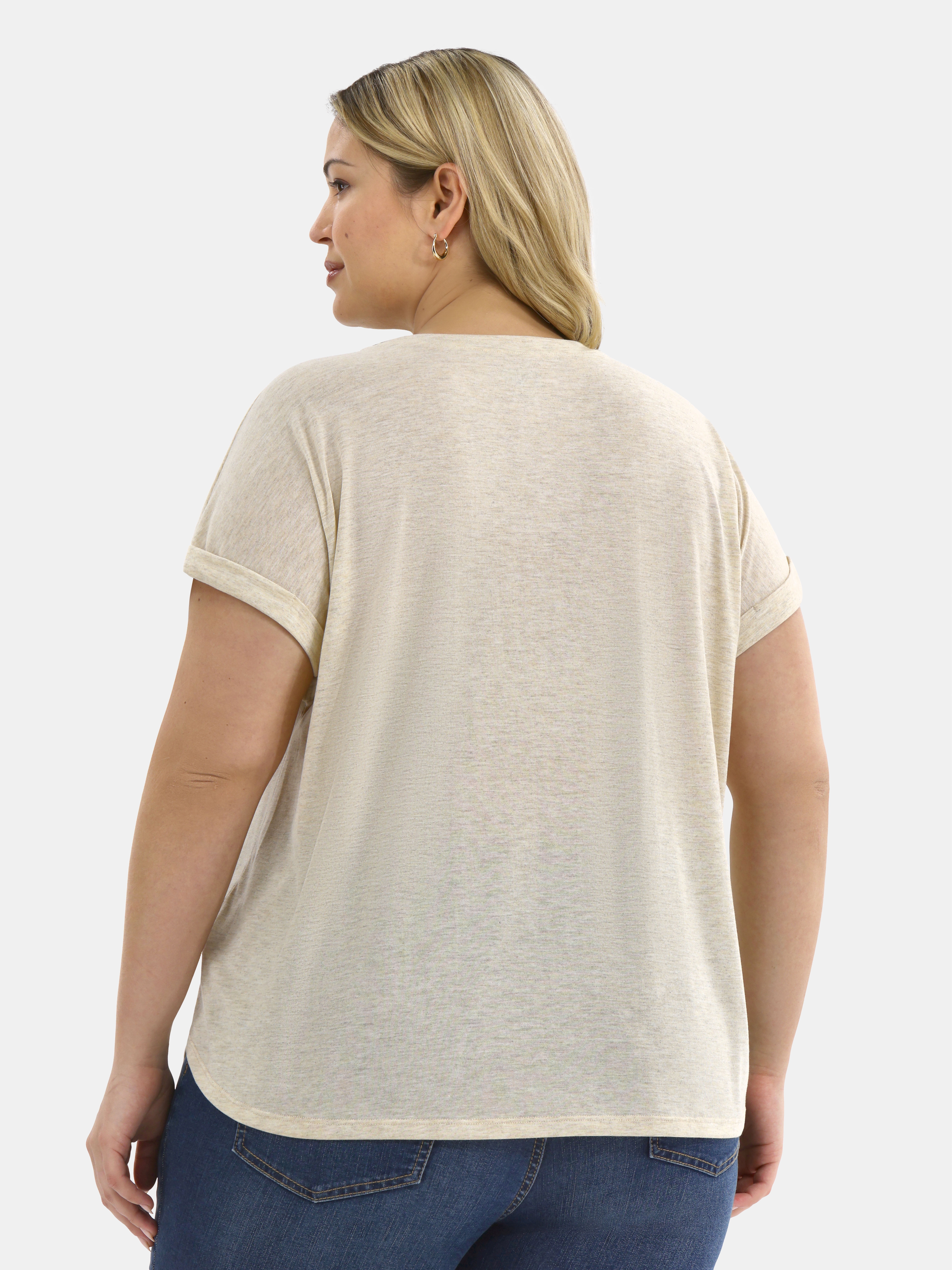 Terra & Sky Women's Plus Ride Out West Graphic Tee, Sizes 0X-5X